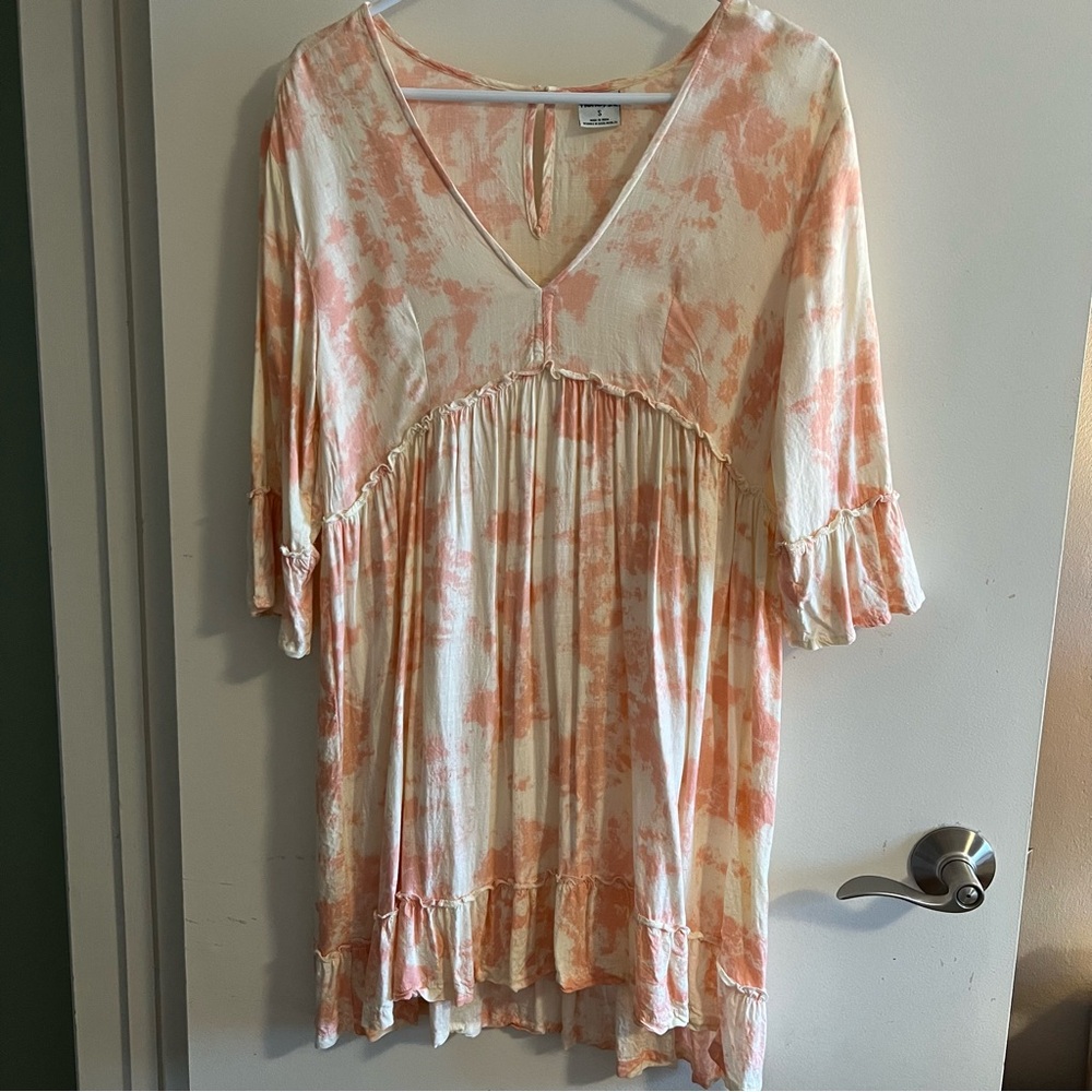 Hurley Peach and Cream Tunic Dress